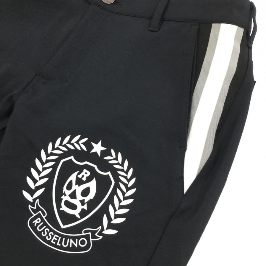 Russeluno（ラッセルノ） パンツ ネイビー×白 ルチャマスク 表微起毛