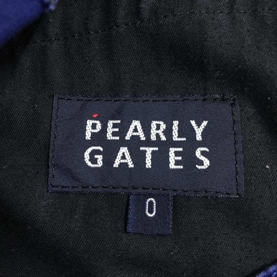 PEARLY GATES（パーリーゲイツ） パンツ ネイビー ロゴ刺繍 レディース
