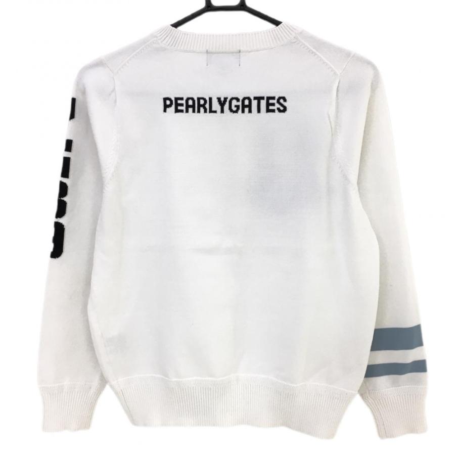 PEARLY GATES（パーリーゲイツ） セーター 白×黒 サマーニット 星