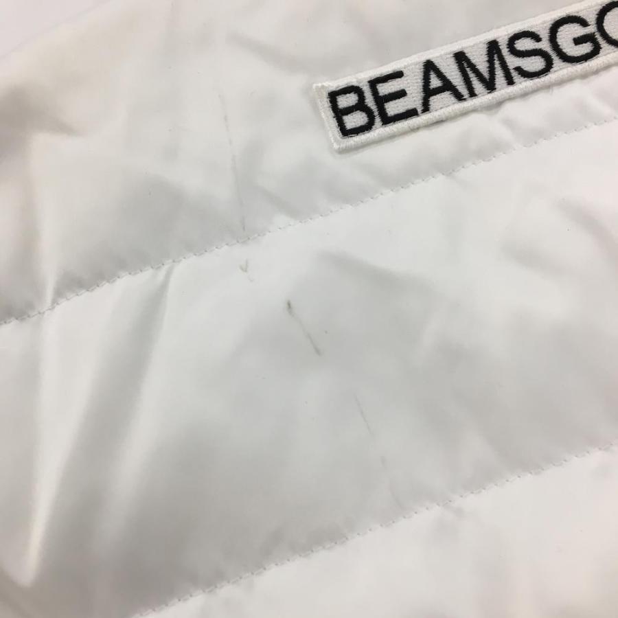 BEAMS GOLF（ビームス ゴルフ） ダウンジャケット 白 蓄熱裏地 切替 袖