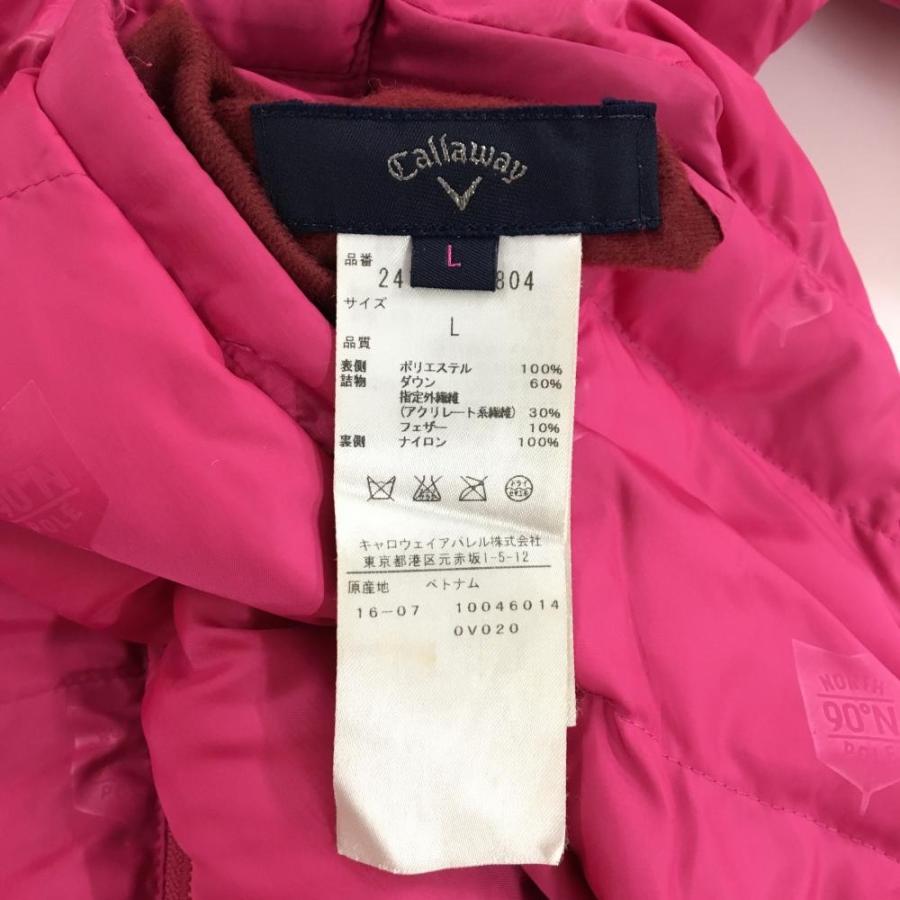 Callaway（キャロウェイ） リバーシブルダウンジャケット ピンク 総柄