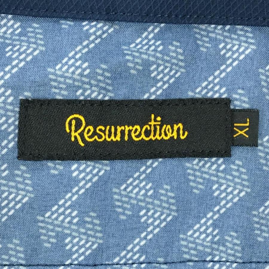 Resurrection 【美品】レザレクション パンツ ネイビー 地模様