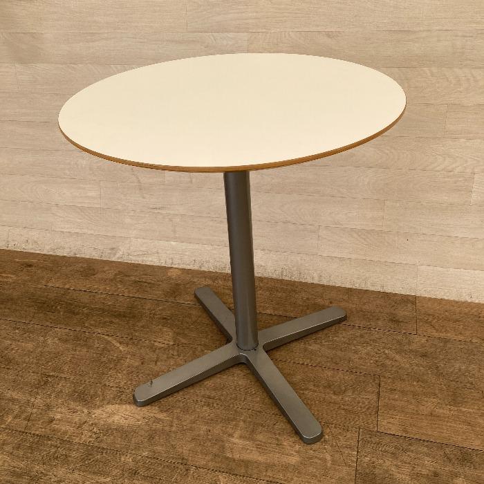 中古 イケア IKEA 丸テーブル BILLSTA ビルスタ ホワイト 円形 丸 丸型
