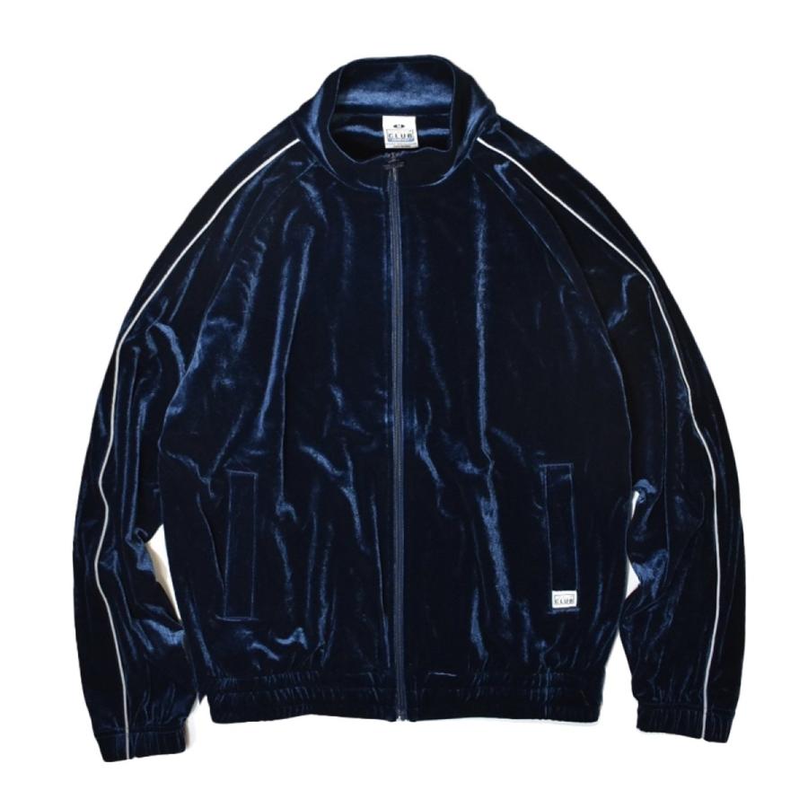 PRO CLUB（プロクラブ） ベロア トラック ジャケット ネイビー メンズ