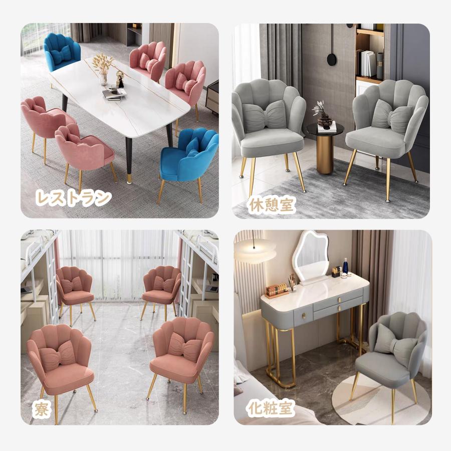 ダイニングチェア ワイドチェアー グレー ソファチェア ベロア