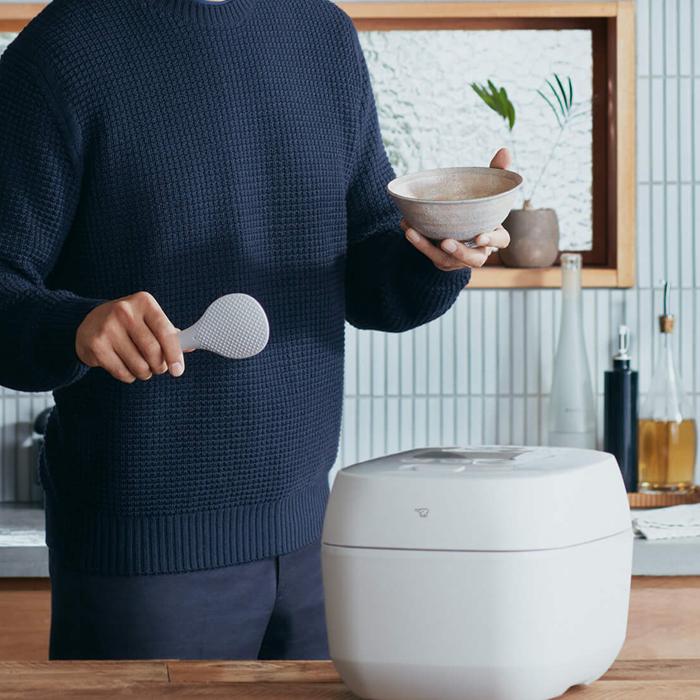 炎舞炊き 象印 NW-FC10-WZ 圧力IH炊飯ジャー 5.5合炊き 炊飯器 絹白 IH