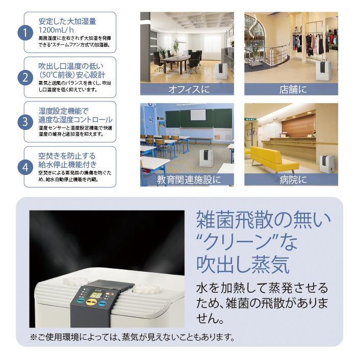 ナカトミ SFH-12 スチームファン式加湿器 給水停止機能