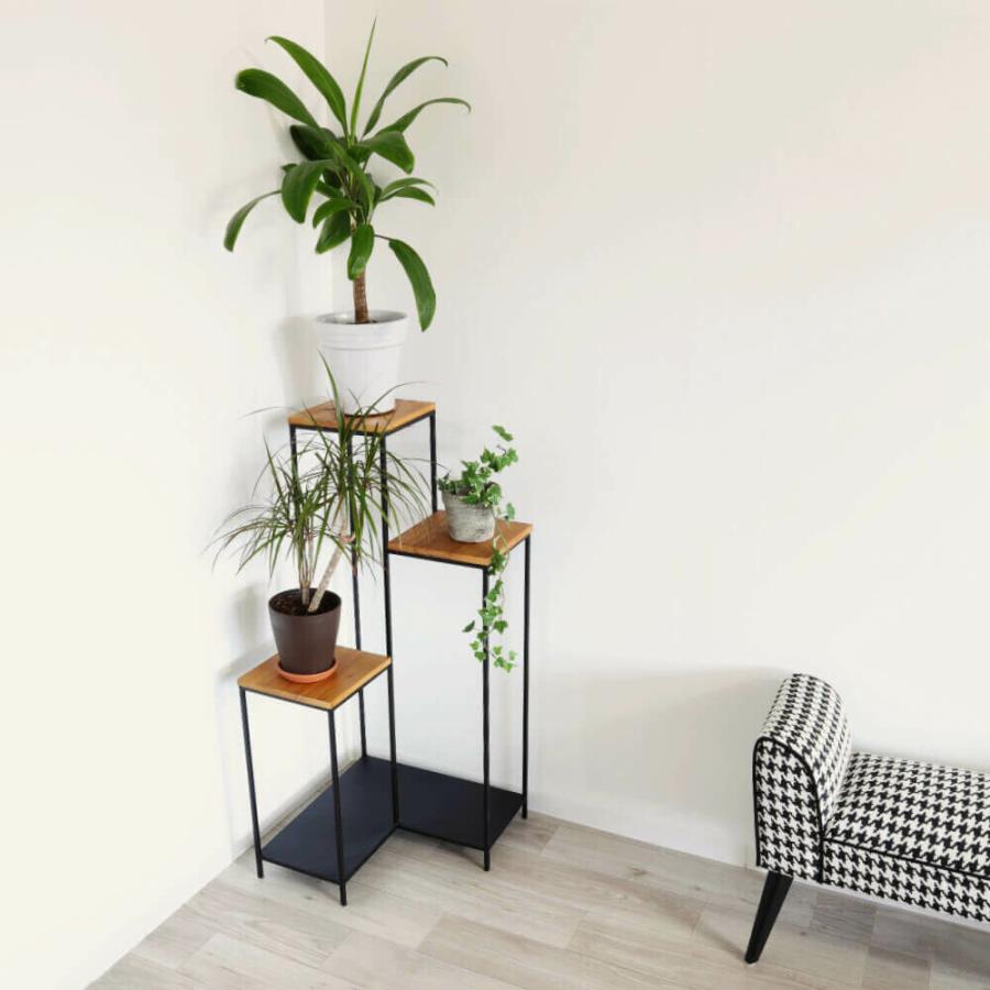 棚 ラック ヴィンテージ おしゃれ 花台 コーナー フラワースタンド