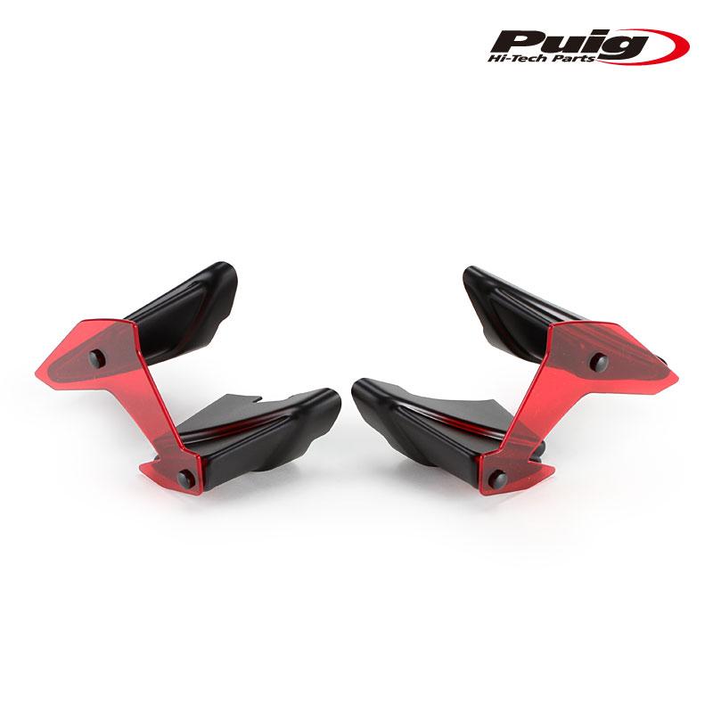 Puig（プーチ） Puig 20832R SIDE SPOILER WINGLET [RED] Kawasaki Z
