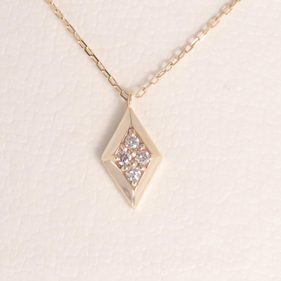 K10 ぷちペンダント ダイヤモンド ひし形 ダイヤ型 ペンダント