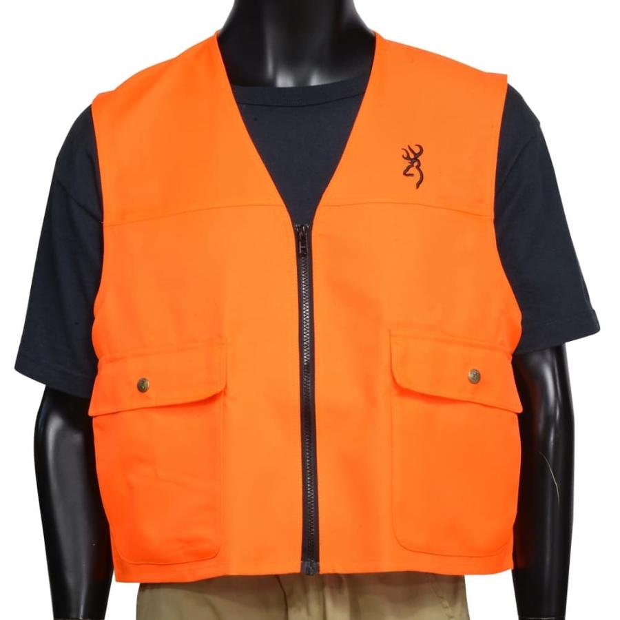 ブローニング 狩猟用 ハンティングベスト ブレイズオレンジ [ Mサイズ