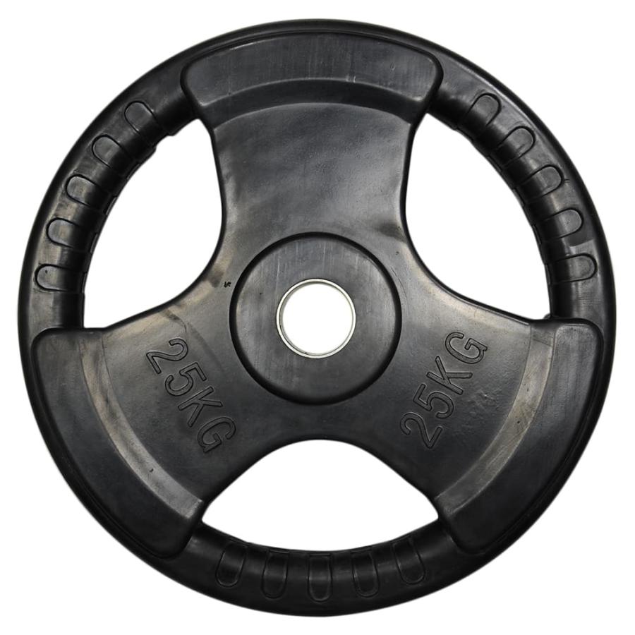 バーベルプレート Φ50mm トレーニング器具 ラバー加工 1枚販売 [ 25kg