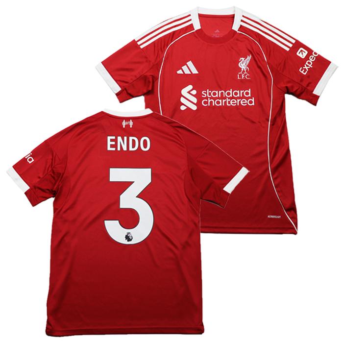 adidas（アディダス） ＃3 遠藤航 25/26 LFC リバプールFC ホーム