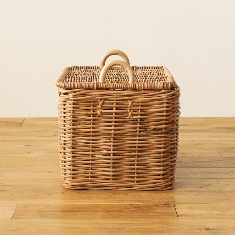 収納 バスケット カゴ かご ラタン 籐 ストックバスケット AROROG