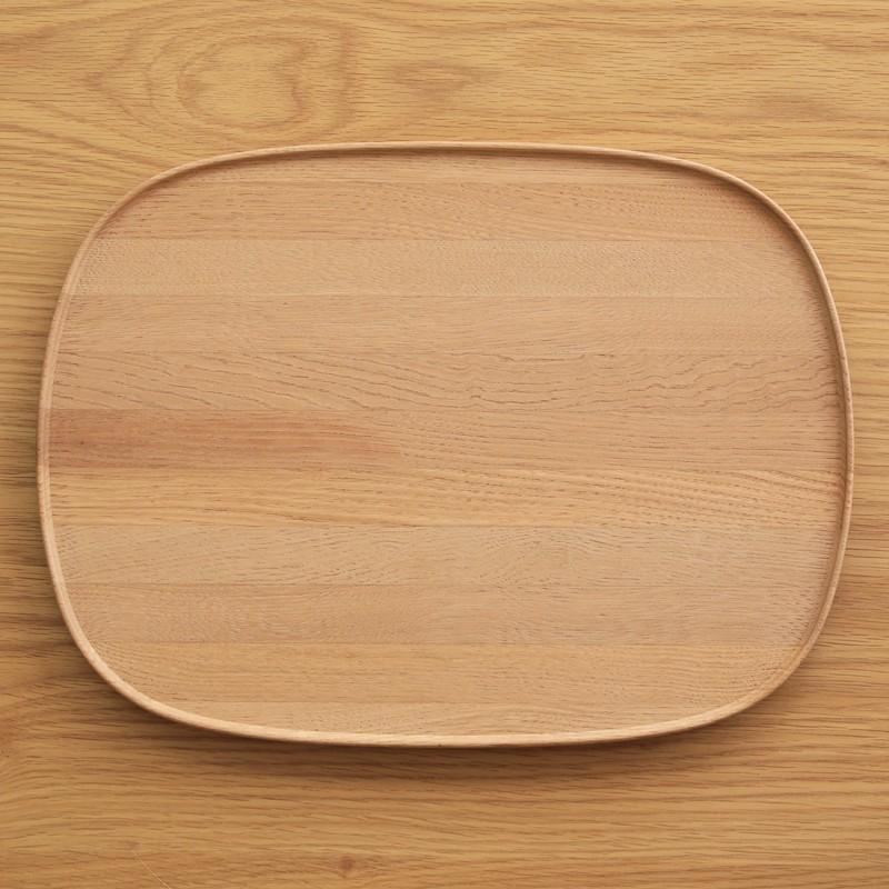 お盆 トレー KITO ふくら盆 ソロ 天然木 栗 ナチュラル 食器
