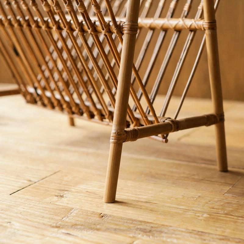 収納 ラタン 籐 マガジンラック JUGLAS ラック バスケット 北欧