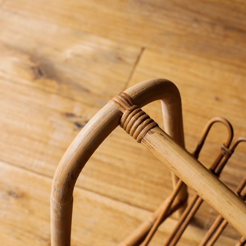 収納 ラタン 籐 マガジンラック JUGLAS ラック バスケット 北欧