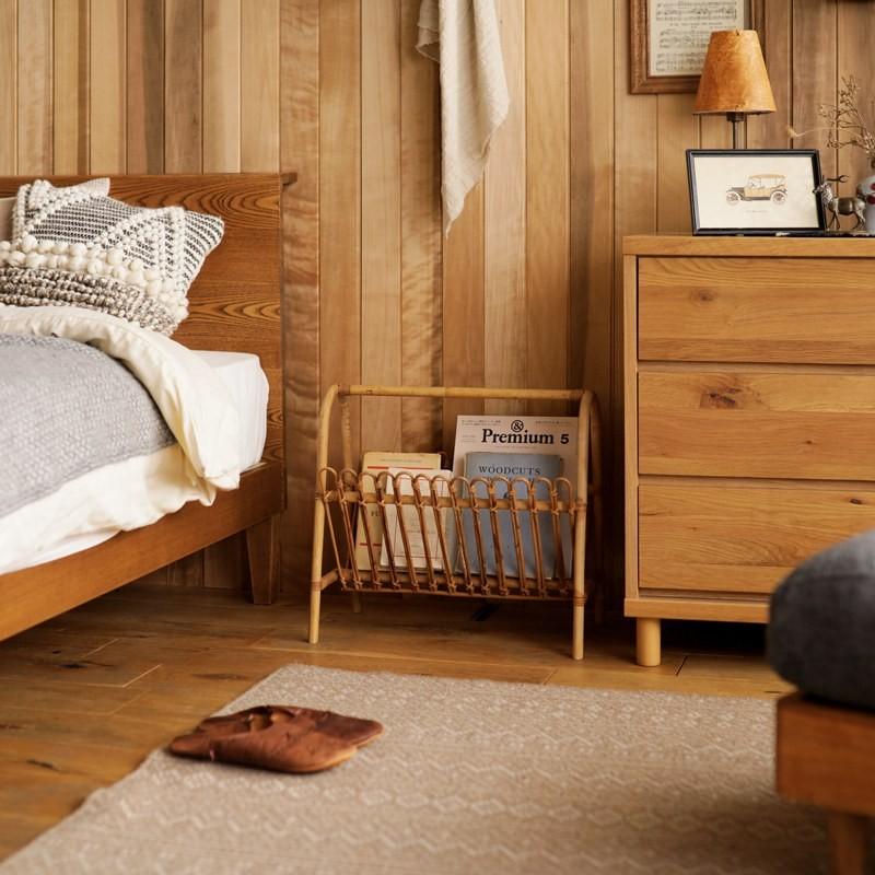 収納 ラタン 籐 マガジンラック JUGLAS ラック バスケット 北欧