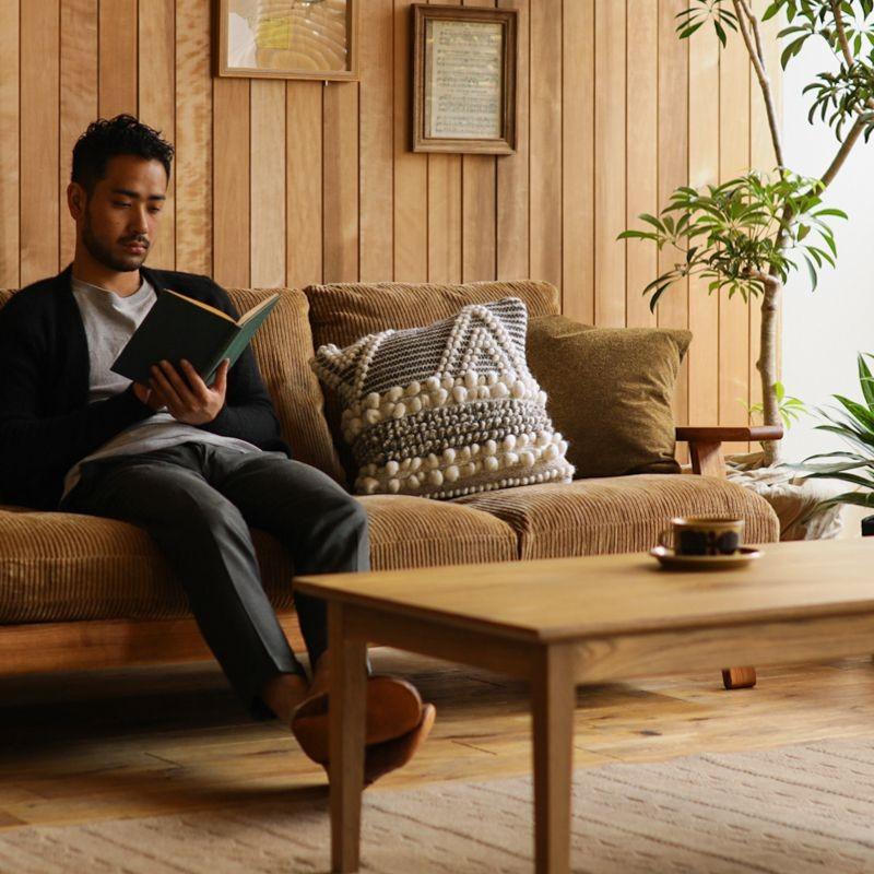 クッションカバー 45×45 クッション カバー WOOLEN シリコンフィル