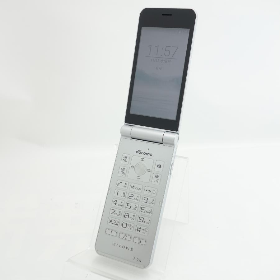 arrows 【SIMフリー】arrows ケータイ F-03L シルバー docomo版SIM