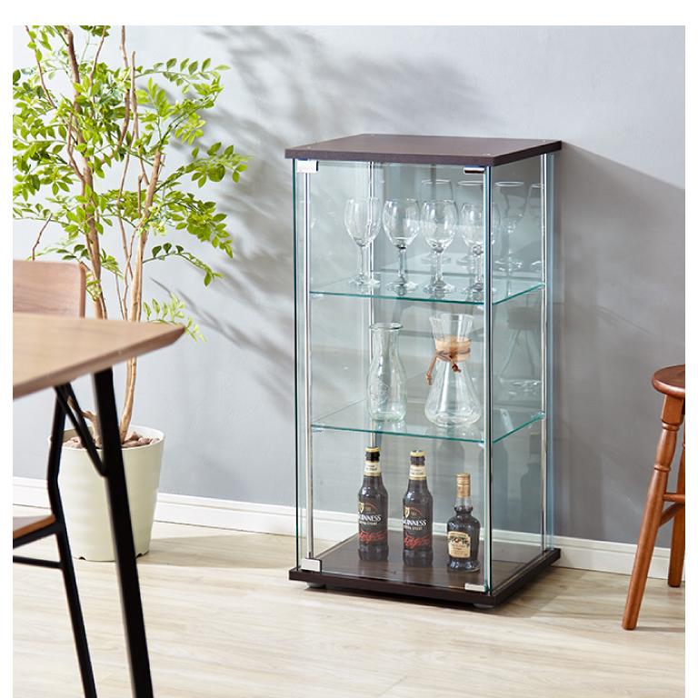 ガラスコレクションケース フィギュアケース 3段 4面ガラス 幅42.5cm