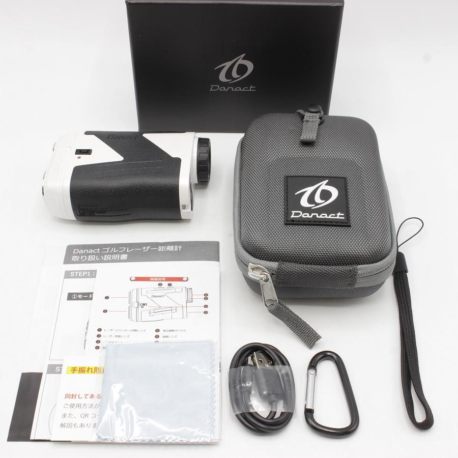 ボーナスストア+5％【美品】Danact パールホワイト ゴルフ距離計
