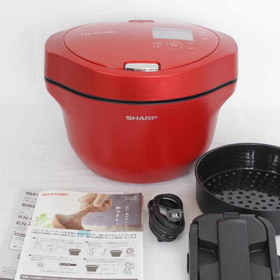 ヘルシオ シャープ ホットクック KN-HW24G-R レッド系 2.4L 水なし自動