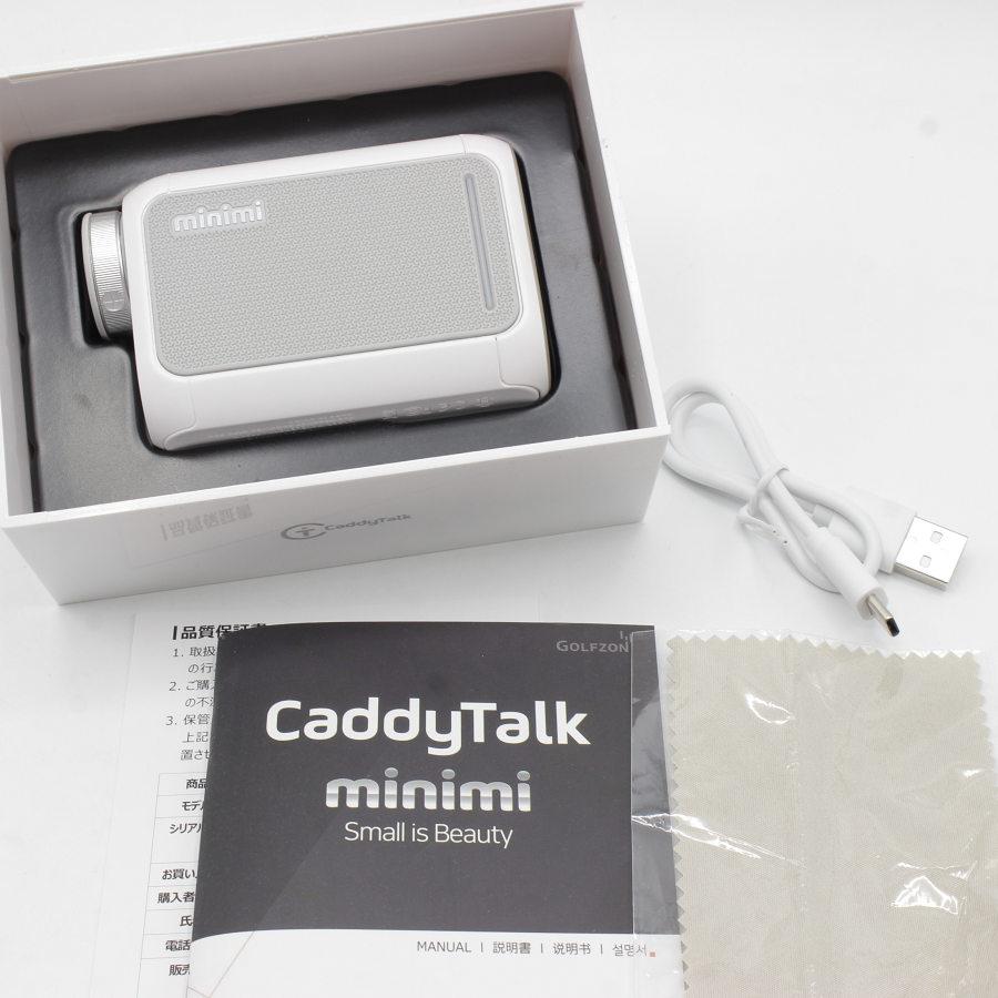 美品】CaddyTalk minimi ピュアホワイト ゴルフ用 レーザー距離測定器
