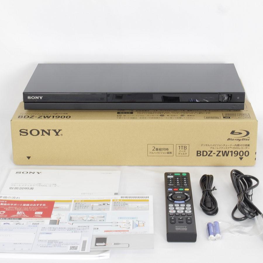 ボーナスストア+5％】SONY BDZ-ZW1900 ブルーレイレコーダー 1TB 2番組