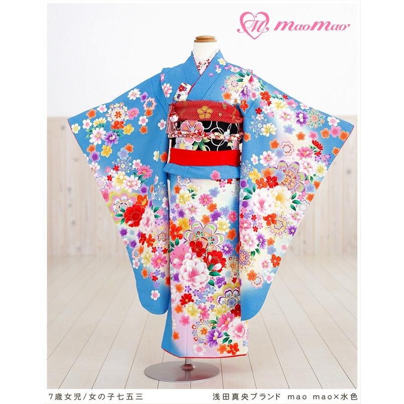 7歳 女の子 七五三レンタル 着物レンタル j7039 フルセット 753 子供