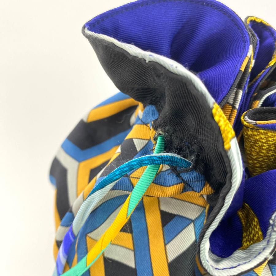 HERMES（エルメス） プティアッシュ・シルクアクセサリー巾着ポーチ