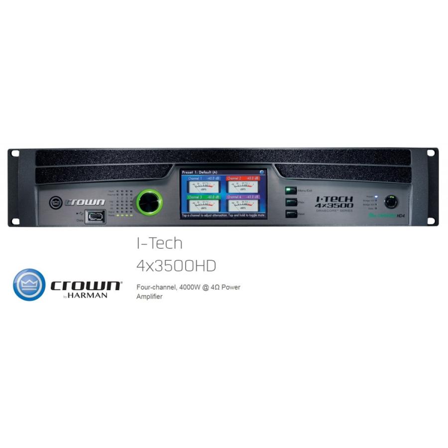 CROWN/クラウン （AMCRON） I-Tech HD Series パワーアンプ IT4x3500HD