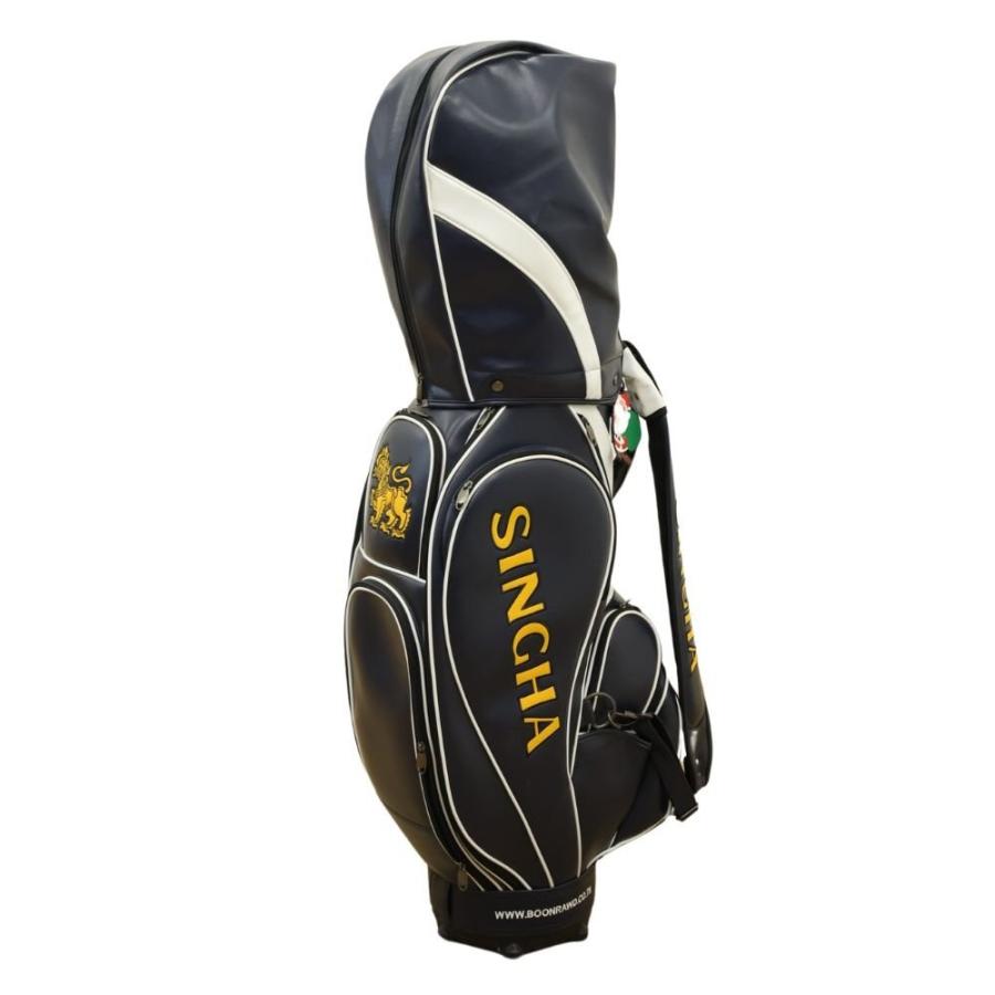 シンハー SINGHA キャディバッグ ネービー×ホワイト ゴルフバック