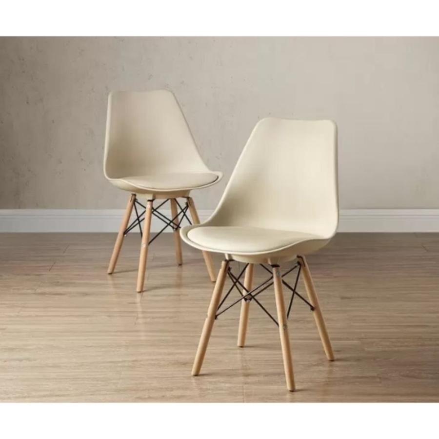 展示品 Bayside Furnishings アクセントチェア 2脚セット ベージュ