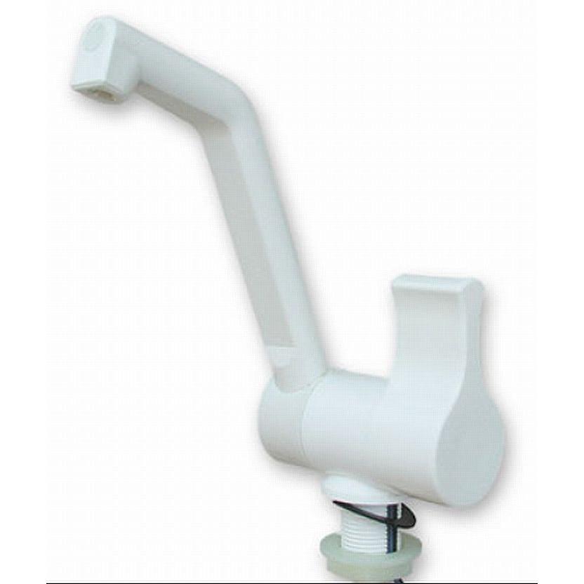 水中ポンプ用スイッチ付フォーセット蛇口(ホワイト) (ホース/ポンプは