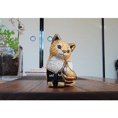 置物 キツネ きつね 狐 陶器 送料無料 F399 : リンコナダ(日本代理店