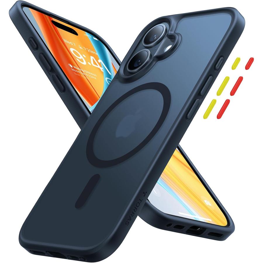 TORRAS iPhone 16 ケース 正規品 マグネット搭載 MagSafe対応 半透明