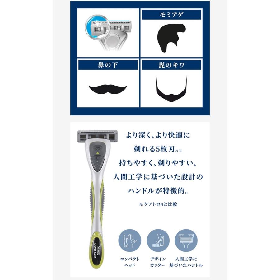 schick（シック） 替刃のみ クアトロ5 替刃4個 カミソリ 替え刃 男性