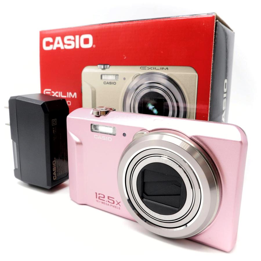 極上美品》 コンパクトカメラ CASIO EXILIM EX-ZS170PK ピンク カシオ