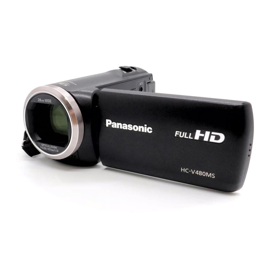 極上美品》 ビデオカメラ Panasonic HC-V480MS-K ブラック