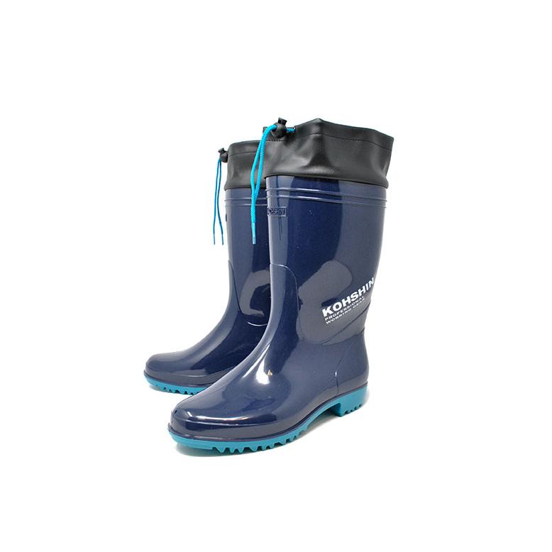 弘進ゴム 防水 レインブーツ 長靴 メンズ カバー付 作業長靴 日本製