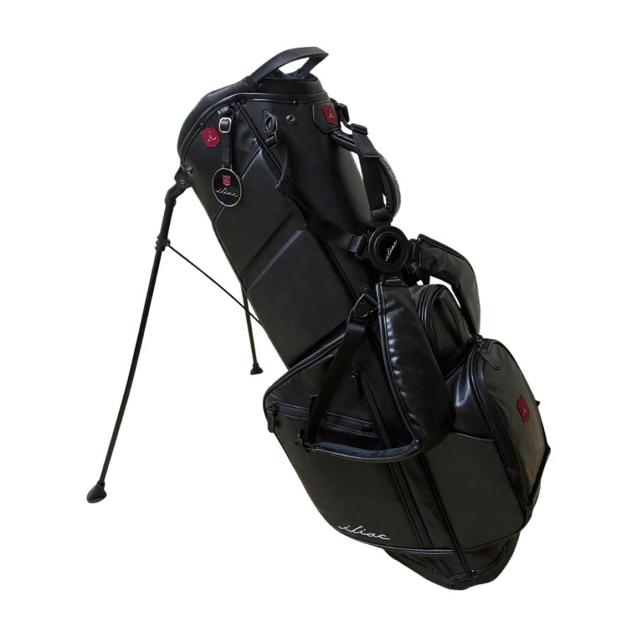 スタンド キャディバッグ ヴィンテージ ブラック 黒 イリアックゴルフ