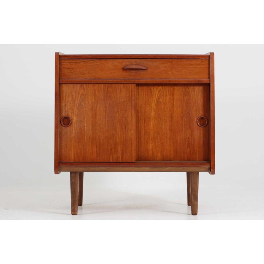 スモールキャビネット チーク×ビーチ材 北欧家具ビンテージ : CHLOROS