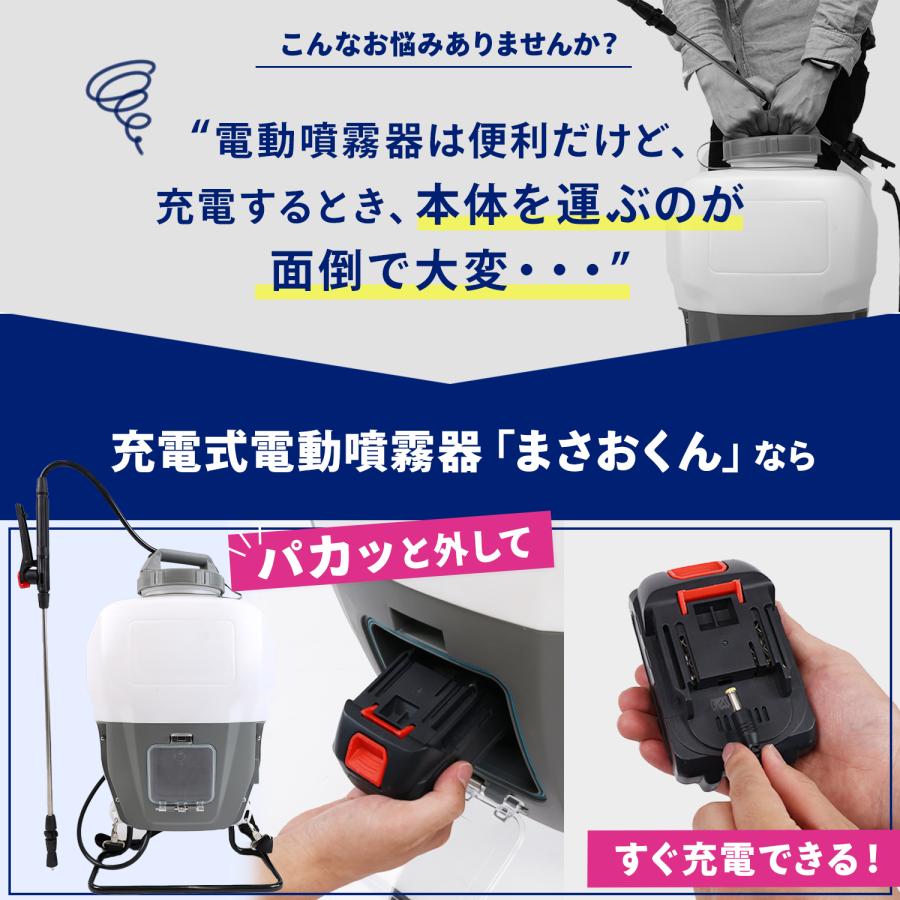 MRG JAPAN 噴霧器 電動 15L 充電式 マキタバッテリー互換 業務用