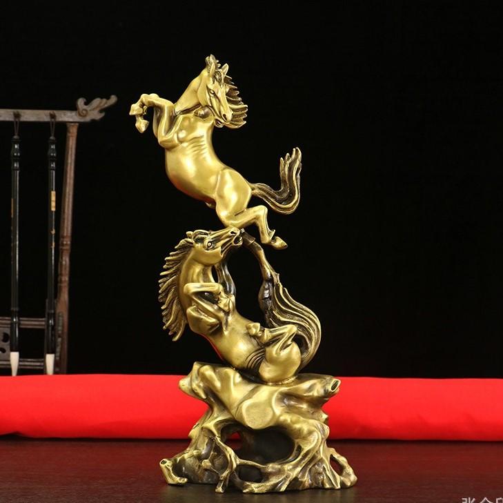 馬 金色 黄金 ゴールド 置物 風水グッズ オブジェ 干支 運 金運 健康運