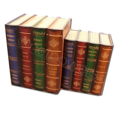 アンティーク調ブックボックス（本型収納箱）大小2個セット 洋書風