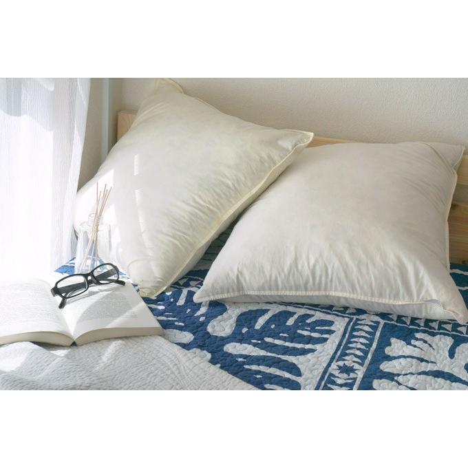 クッション 中身 45×45cm ヌードクッション 羽毛 フェザー 綿100% 白