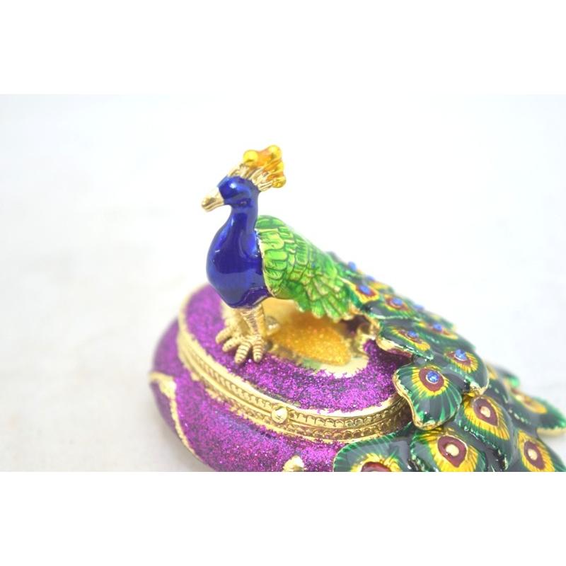 孔雀 七宝焼き 小物入れ 金属製置物 6cm : 横浜中華街龍 - 通販