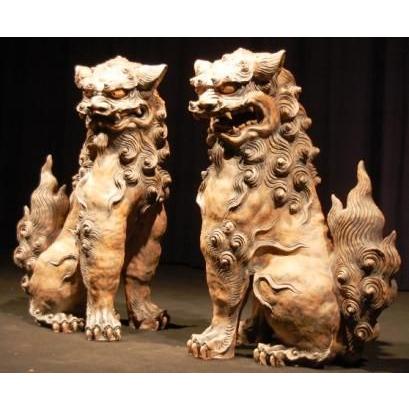 新垣光雄 特大シーサー＠手捻 今一番、沖縄で力のあるシーサー作家の