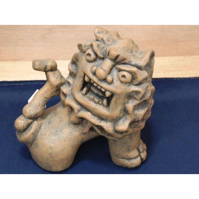 漆喰シーサー一匹233＠なか村工房＠仲村良英 沖縄 置きもの シーサー